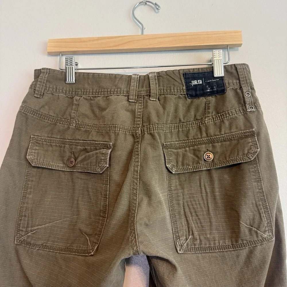 Publish Mens Cargo Pants Sz 32 Straight Leg Casual Pockets Streetwear Outdoors